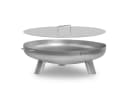 BBQ-Toro Feuerschale Edelstahl Ø 80 cm mit Deckel Silber Bild 2
