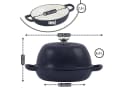 Mahlzeit Gusseisen Brottopf Set emailliert 6,4 Liter Blue Berry Bild 1