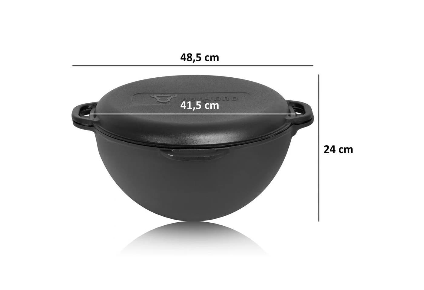 BBQ-Toro Feuerstelle Gusseisen Kazan 19 L mit Kazan Ofen Ø 44 cm - Bild 4