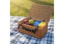 CampFeuer Picknickkorb Set 3-teilig Weidenkorb mit Deckel Braun Bild 3
