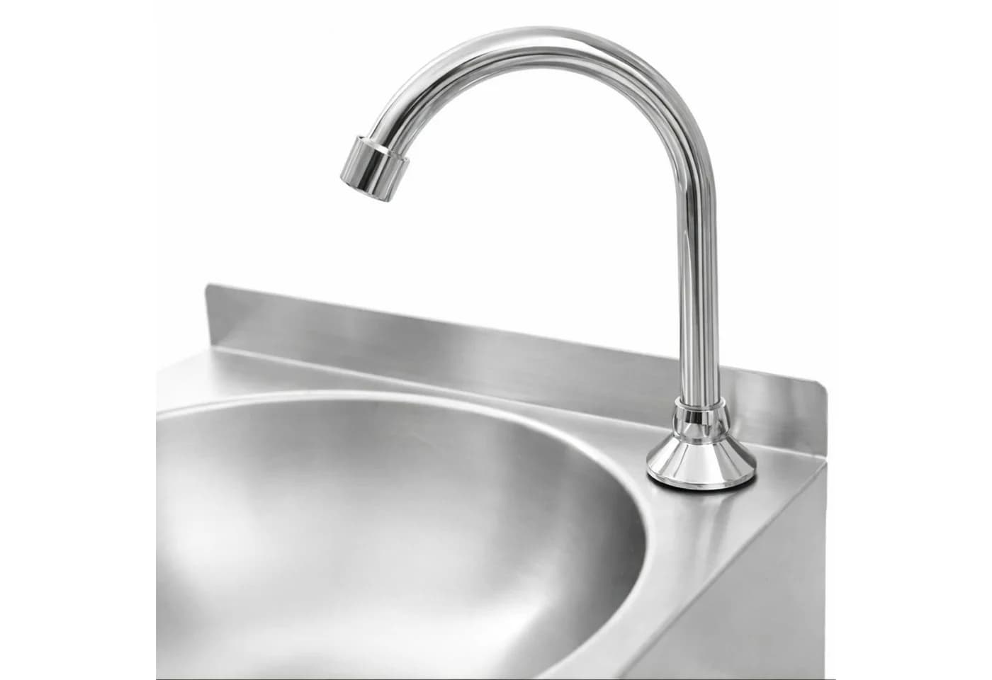 Mahlzeit Edelstahl Handwaschbecken mit Kniebetätigung - Bild 4