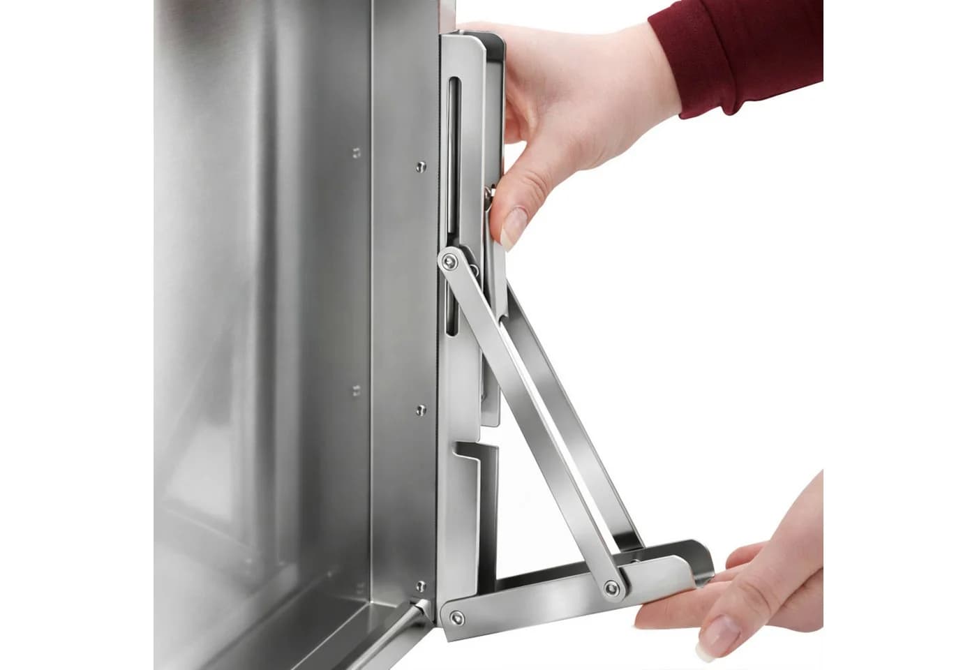 Mahlzeit Wandregal Edelstahl Klappbar Silber - Bild 5