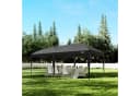 Zelsius Faltpavillon 3x6m Schwarz Pop-Up Gartenzelt Bild 1