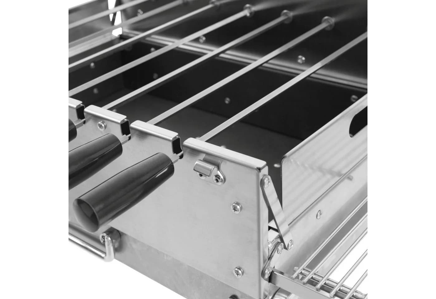 BBQ-Toro Drehspieß Holzkohlegrill Edelstahl Klappbar mit Motor - Bild 5