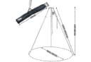 BBQ-Toro Schwenkgrill Dreibein mit Edelstahl-Rost silber Bild 3