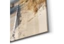 DEQORI Glasbild Strandaufgang am Meer Beige Blau Modern Bild 5