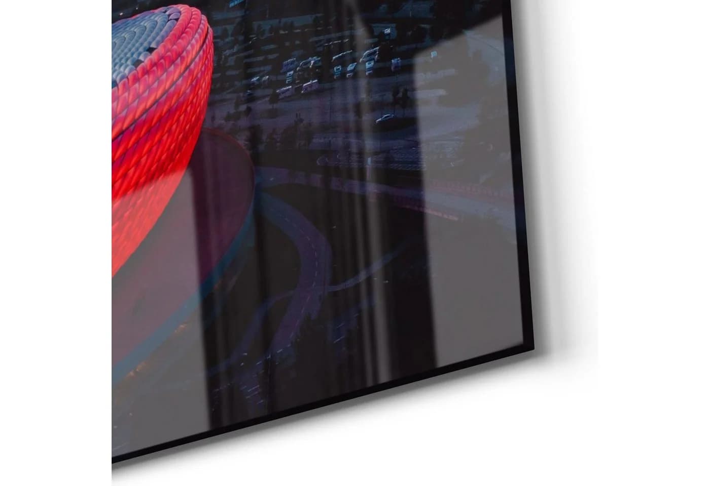 DEQORI Glasbild Allianz Arena München Modern Blau Rot - Bild 5