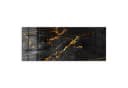 DEQORI Glasbild 'Veredelter Naturstein' Schwarz Gold Modern Bild 1