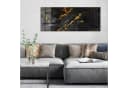 DEQORI Glasbild 'Veredelter Naturstein' Schwarz Gold Modern Bild 3