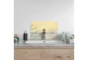 DEQORI Küchenrückwand Glas Königsfischer Beige 3D-Effekt Bild 4