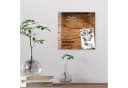 DEQORI Magnettafel Glas Braun Holzmaserung Whiteboard Bild 4
