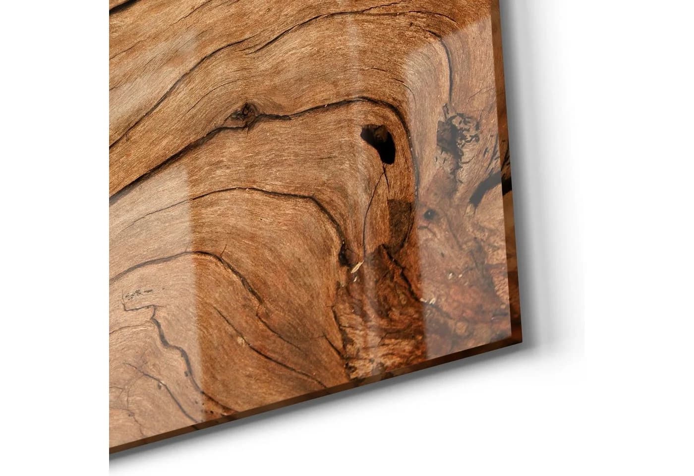 DEQORI Magnettafel Glas Braun Holzmaserung Whiteboard - Bild 5