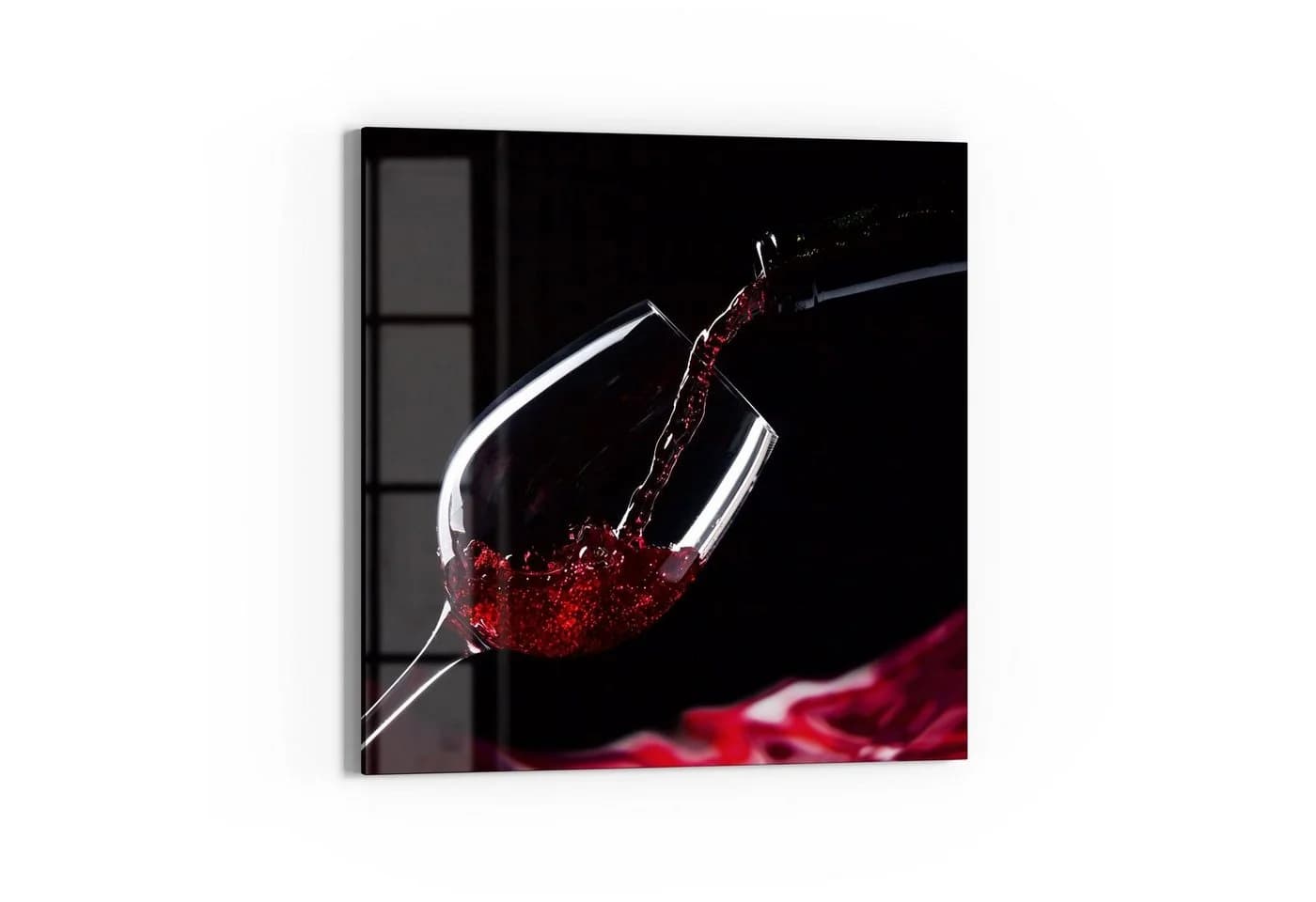 DEQORI Magnettafel Rotwein Motiv Glas Whiteboard beschreibbar - Bild 2