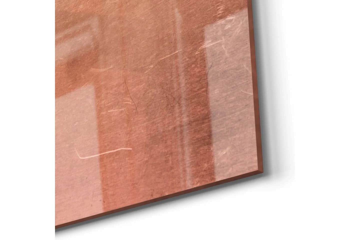 DEQORI Magnettafel Glas Braun/Rosa Kupferplatte mit Kratzern - Bild 5