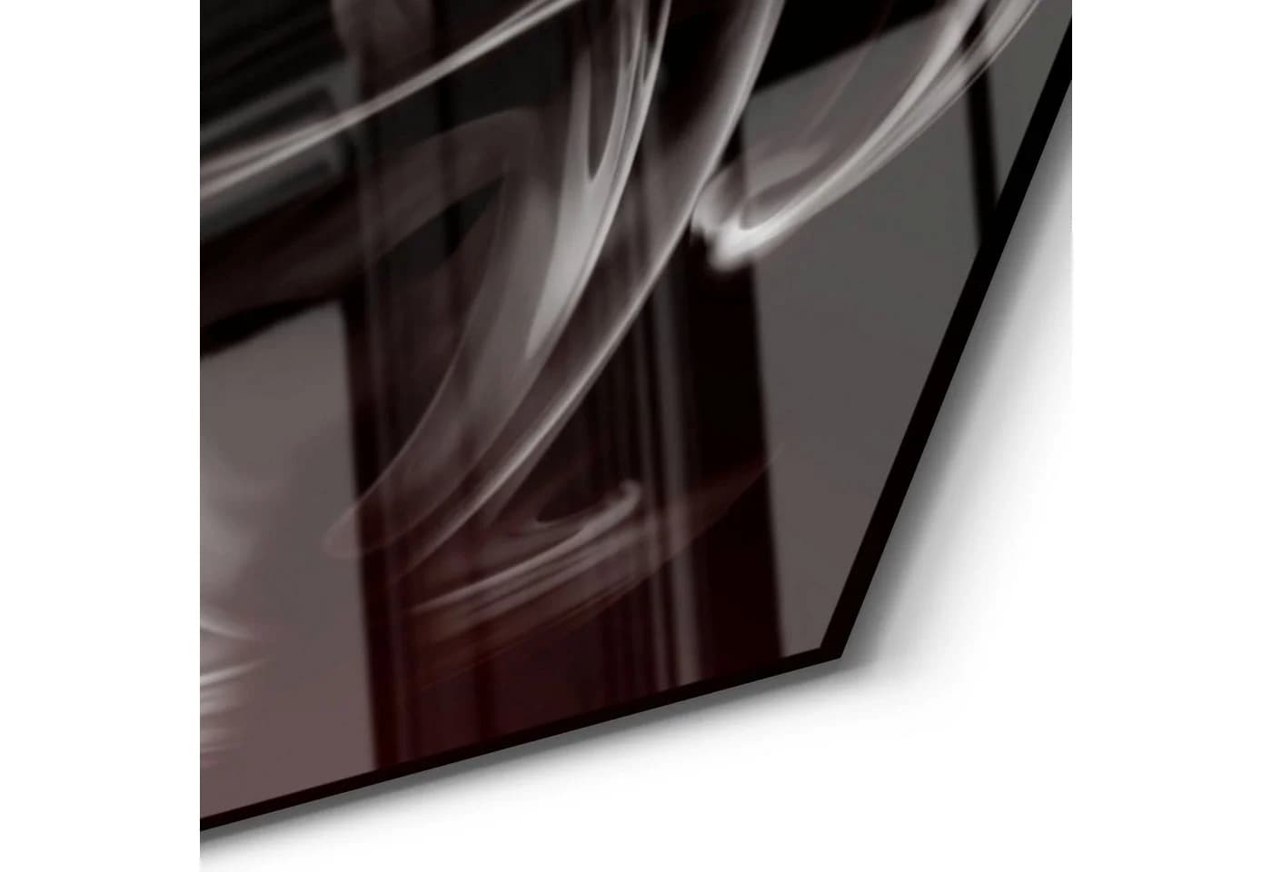 DEQORI Magnettafel Glas 'Tasse aus Kaffeedampf' Schwarz/Weiß - Bild 5