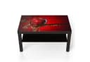 DEQORI Couchtisch Glas Beistelltisch Modern Motivdruck Bild 2