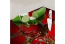 DEQORI Schneidebrett Glas Rot Motiv Flüssigkeit trifft Apfel Bild 5