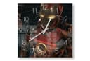 DEQORI Wanduhr Iron Man Anzug Rot Schwarz Glas Modern Bild 2