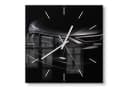 DEQORI Wanduhr Audi Frontalaufnahme Schwarz Silber Glas Bild 2