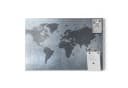 DEQORI Magnettafel 'Geschmiedete Welt' Metall Magnetboard Silber Grau Bild 1