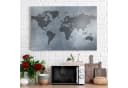 DEQORI Magnettafel 'Geschmiedete Welt' Metall Magnetboard Silber Grau Bild 3