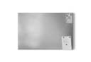 DEQORI Magnettafel Gebürsteter Stahl Metall Whiteboard Silber Grau Bild 1