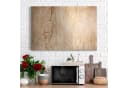 DEQORI Magnettafel 'Zeitlose Holzstruktur' Metall Whiteboard Braun Beige Bild 3