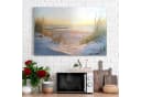 DEQORI Magnettafel 'Abendsonne an der Ostsee' Metall Whiteboard Bild 3