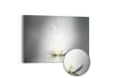DEQORI Magnettafel 'Funkelnde Lotusblüte' Metall Whiteboard Grau/Weiß Bild 2