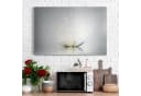 DEQORI Magnettafel 'Funkelnde Lotusblüte' Metall Whiteboard Grau/Weiß Bild 3