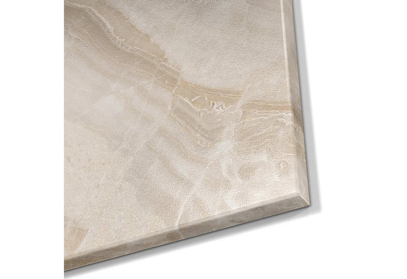 DEQORI Magnettafel Helle Marmorfläche Metall Whiteboard Beige - Bild 5