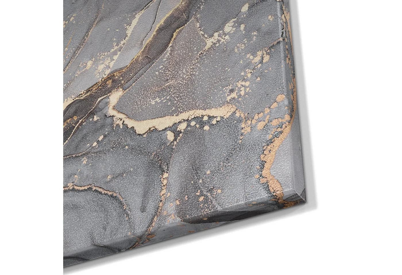DEQORI Magnettafel Elegantes Marmormuster Metall Whiteboard Grau Gold - Bild 5