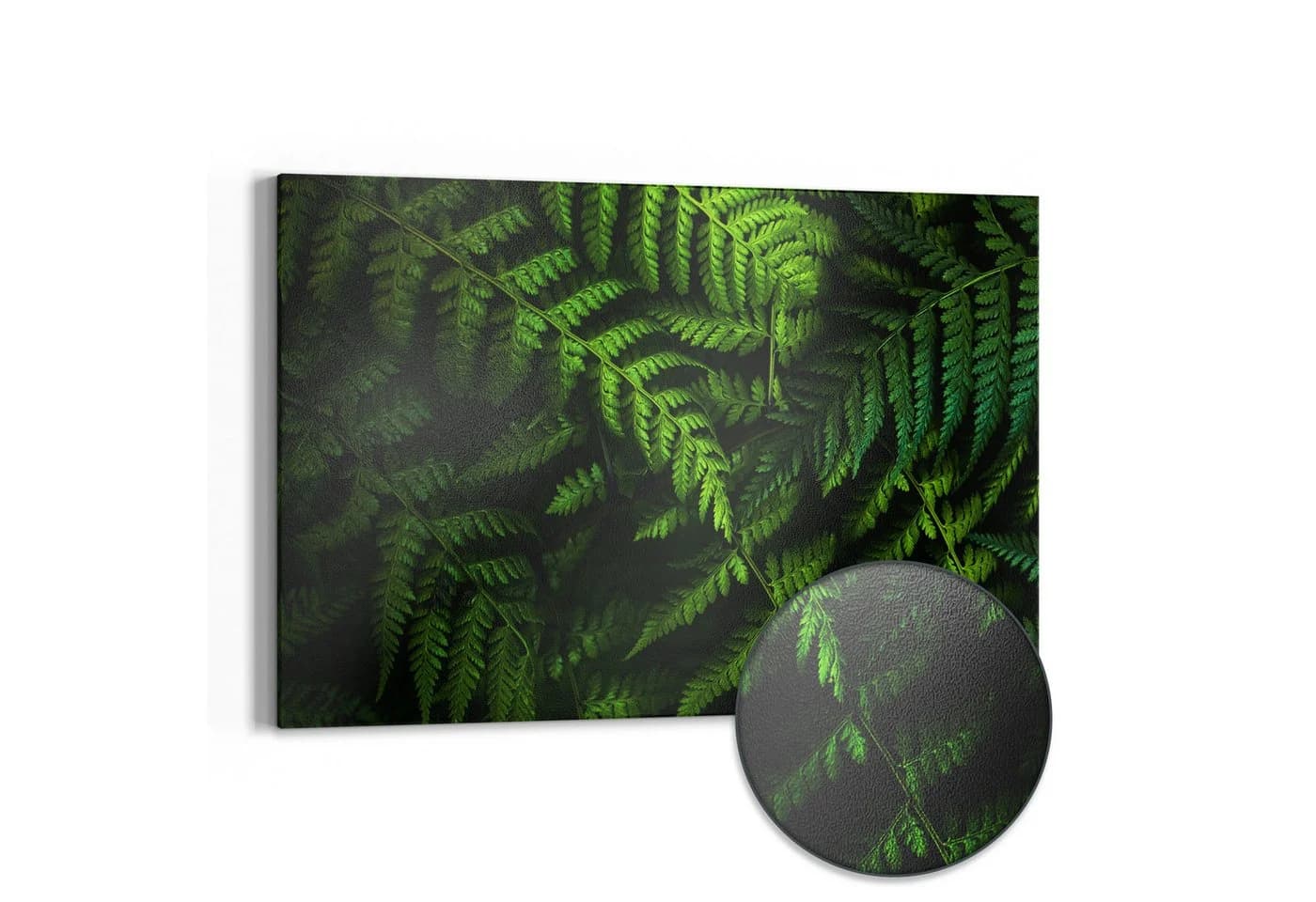 DEQORI Magnettafel 'Grüne Stille' Metall Whiteboard Grün Schwarz - Bild 2