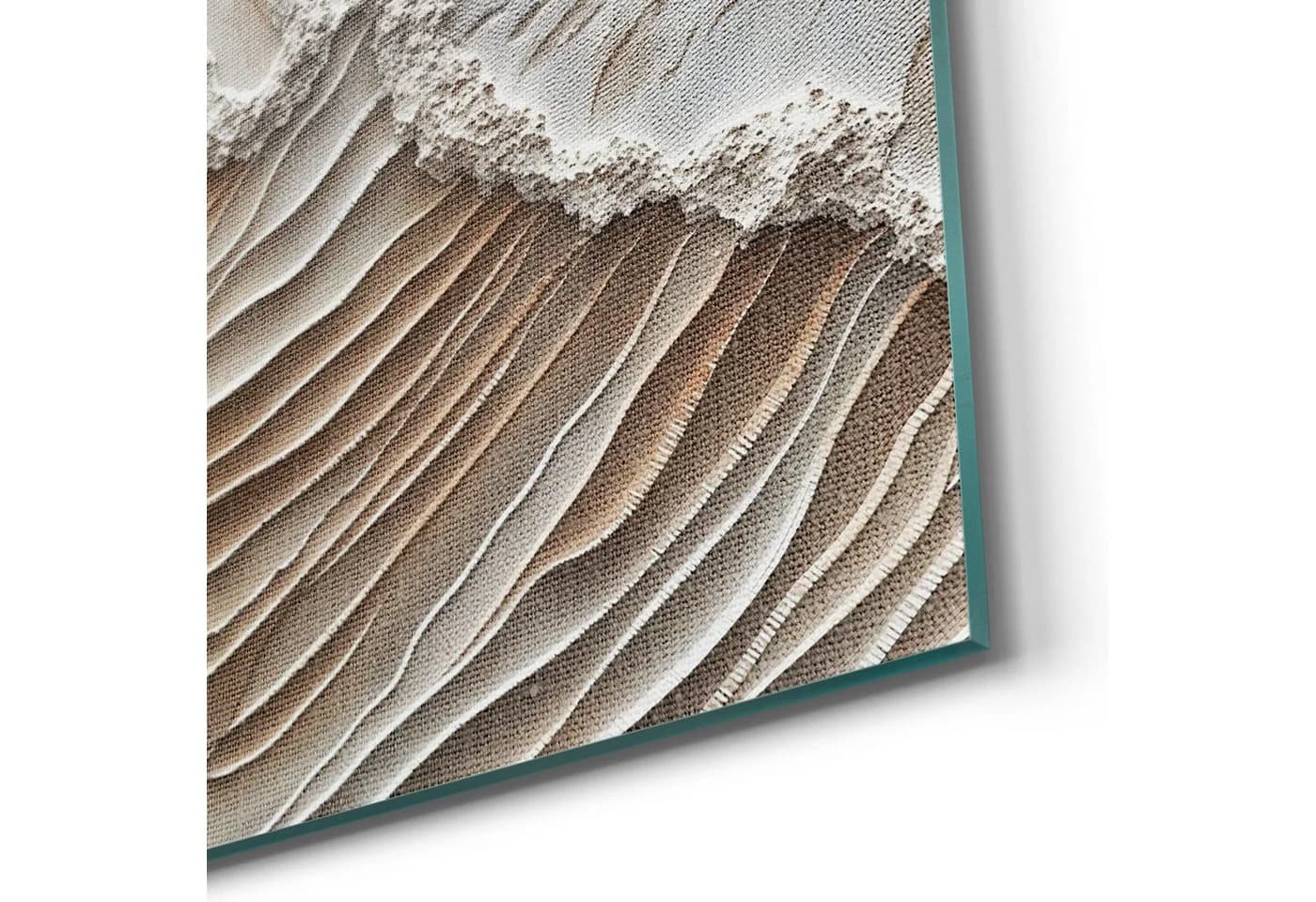 DEQORI Leinwandbild Sandwellenzauber Hybrid Modern Beige Weiss - Bild 5