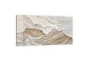 DEQORI Glasbild Sandwellenzauber Modern Beige Weiß Bild 2
