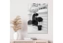 DEQOART Glasbild 'Chanel Eleganz' Schwarz-Weiß Modern Bild 4