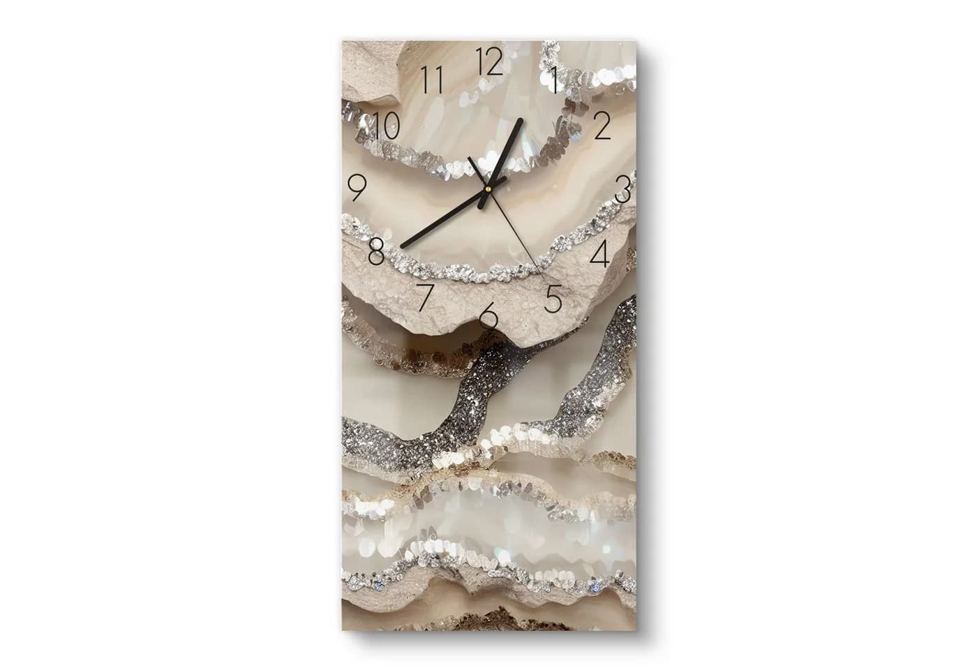 DEQORI Wanduhr 'Funkelnde Steinpracht' 3D-Farbtiefeneffekt - Bild 2