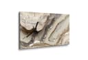 DEQORI Wanduhr Funkelnde Steinpracht Glas Modern Beige Braun Silber Bild 1
