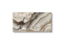 DEQORI Wanduhr Funkelnde Steinpracht Glas Modern Beige Braun Silber Bild 2