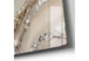 DEQORI Wanduhr 'Funkelnde Steinpracht' Glas Modern Beige/Braun/Silber Bild 5