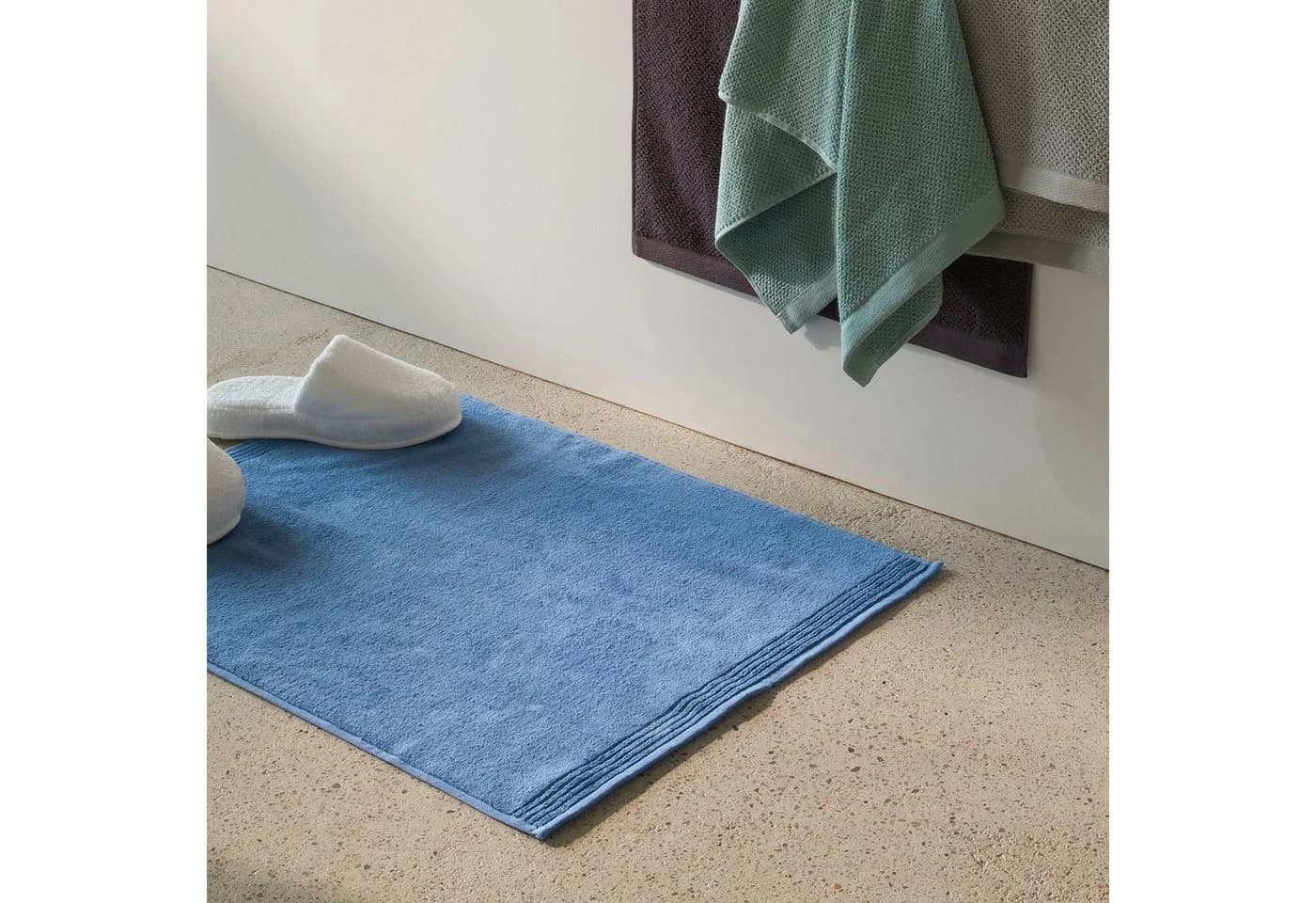 MÖVE Badematte Bliss Steel Blue 50x70cm Baumwolle - Bild 2