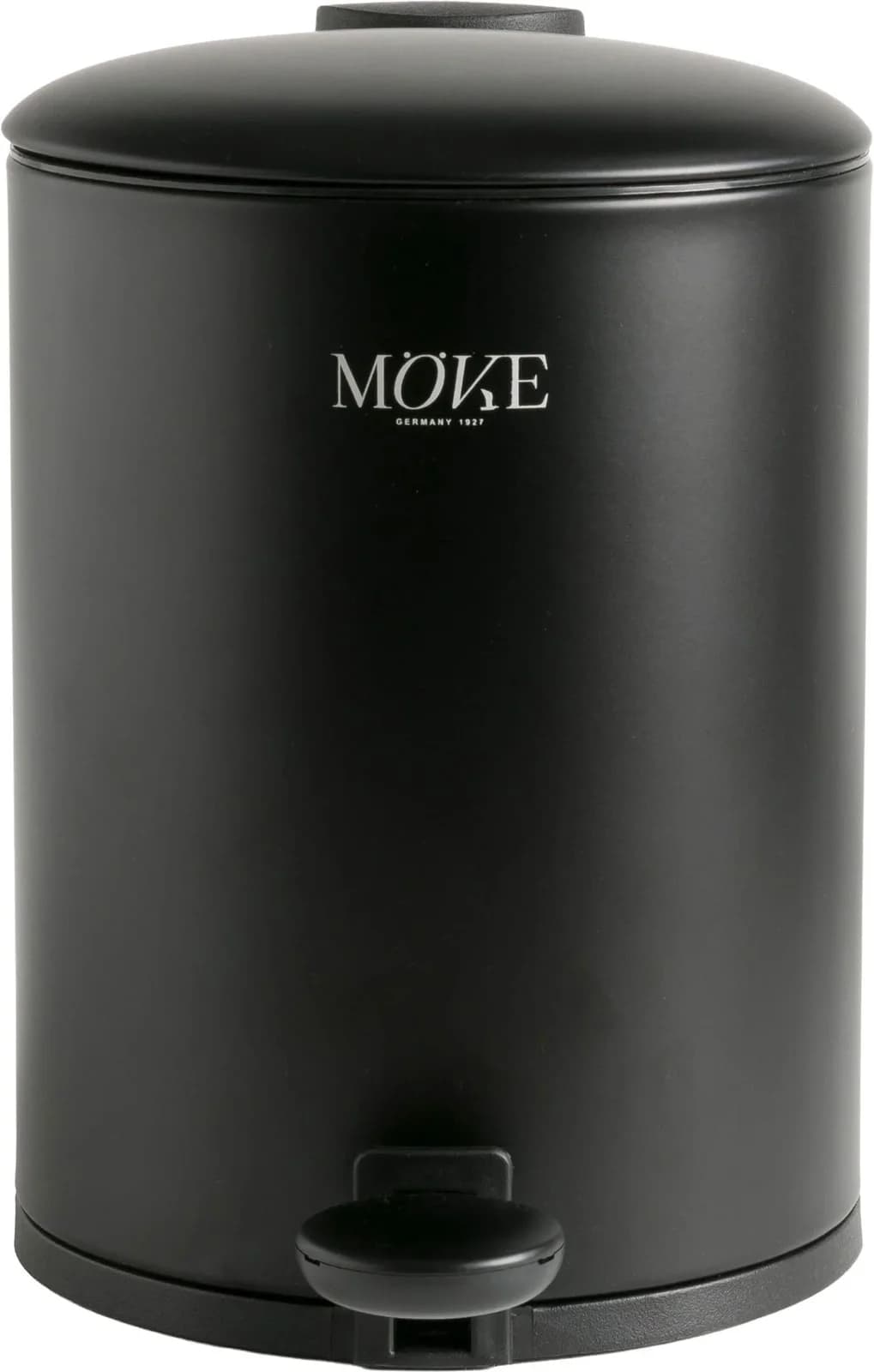 MÖVE Velvet Kosmetikeimer mit Deckel Fußtritt 3l Schwarz