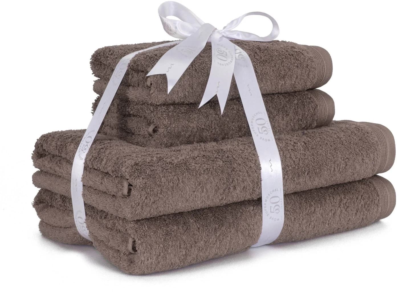MÖVE Handtuch Set Superwuschel 4-tlg. Fango Walkfrottier 100% Baumwolle - Bild 2