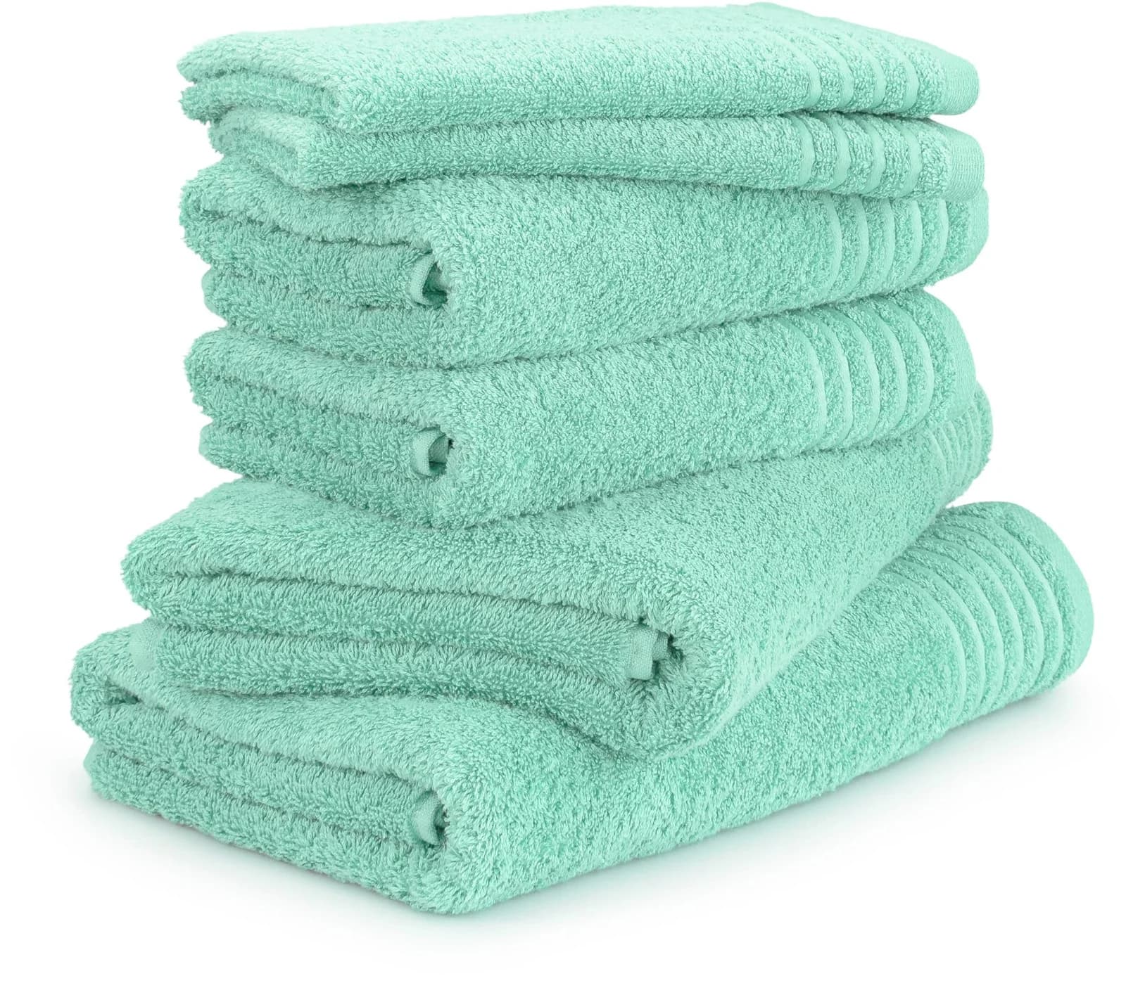 Handtuch Set MÖVE New Classic Jelly Mint 6-tlg. Baumwolle