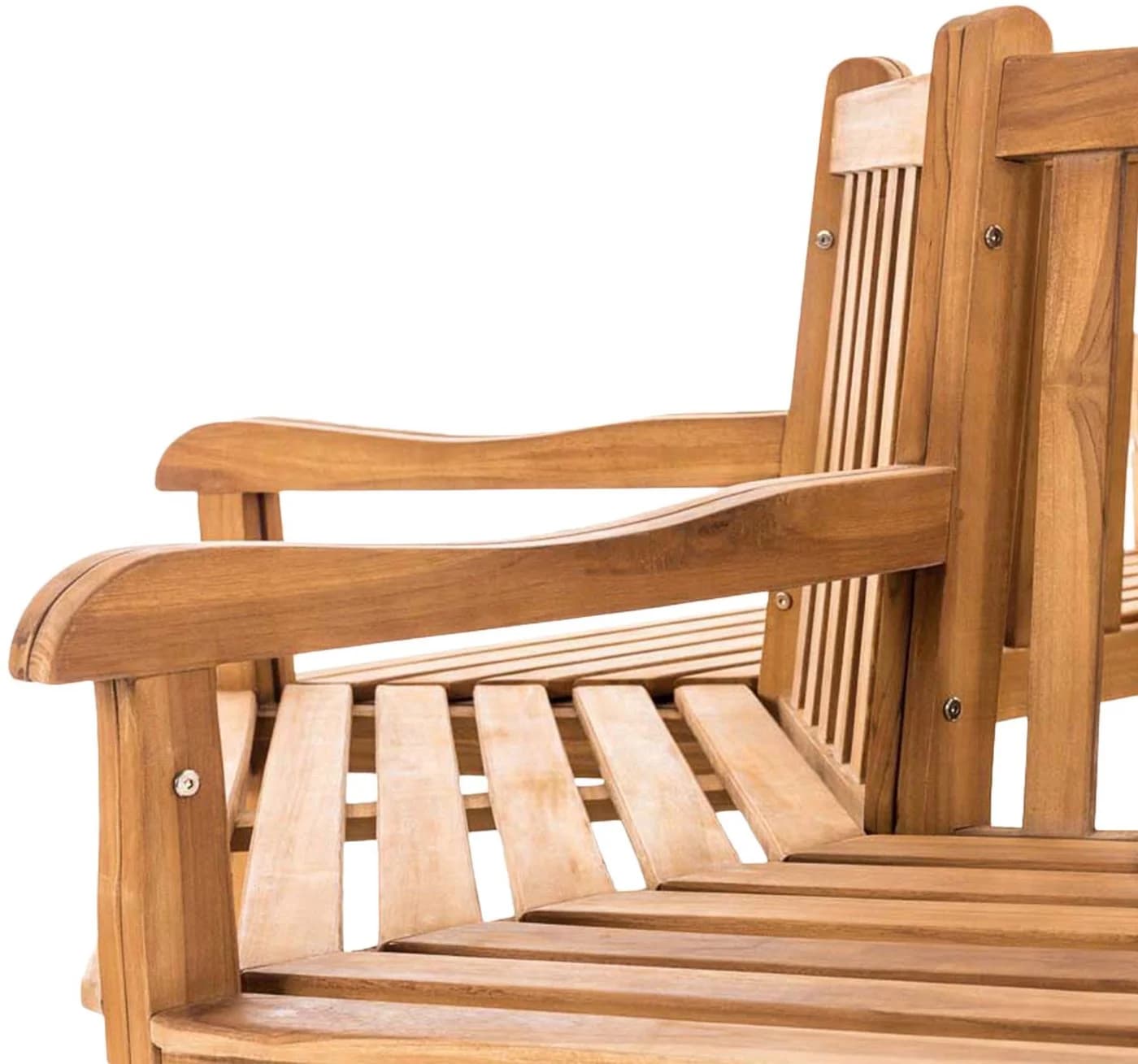 TPFGarden Baumbank Kenny Teak massiv 200 cm halbrund