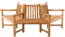 TPFGarden Baumbank Kenny Teak massiv 200 cm halbrund Bild 5