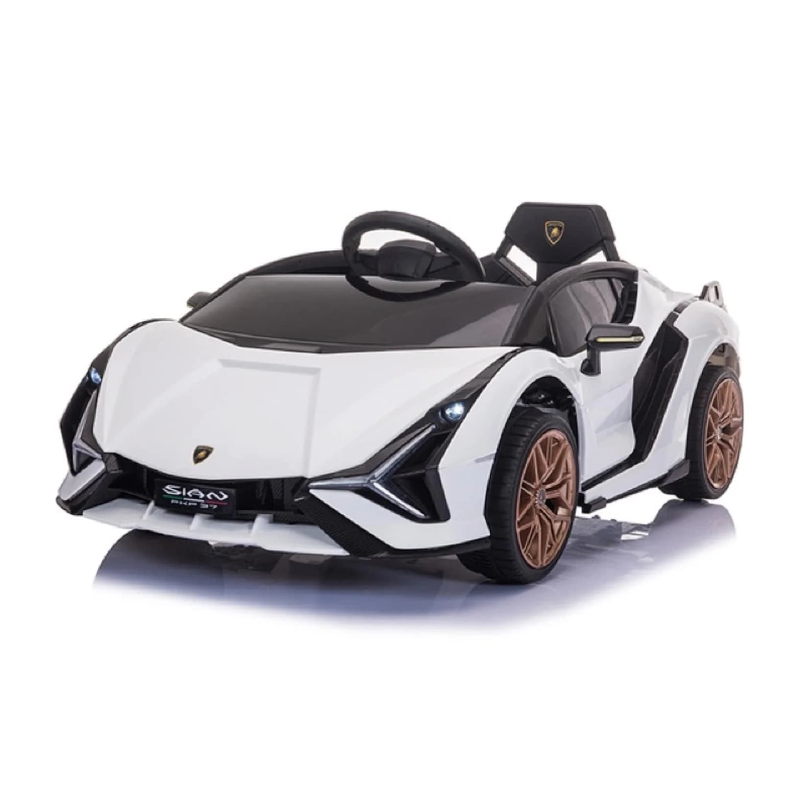 TPFLiving Elektro-Kinderauto Lamborghini Sian Weiß