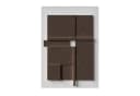TPFLiving Leinwandbild Nordic Art 80x120 cm Schwarz Grau Braun Beige Bild 2