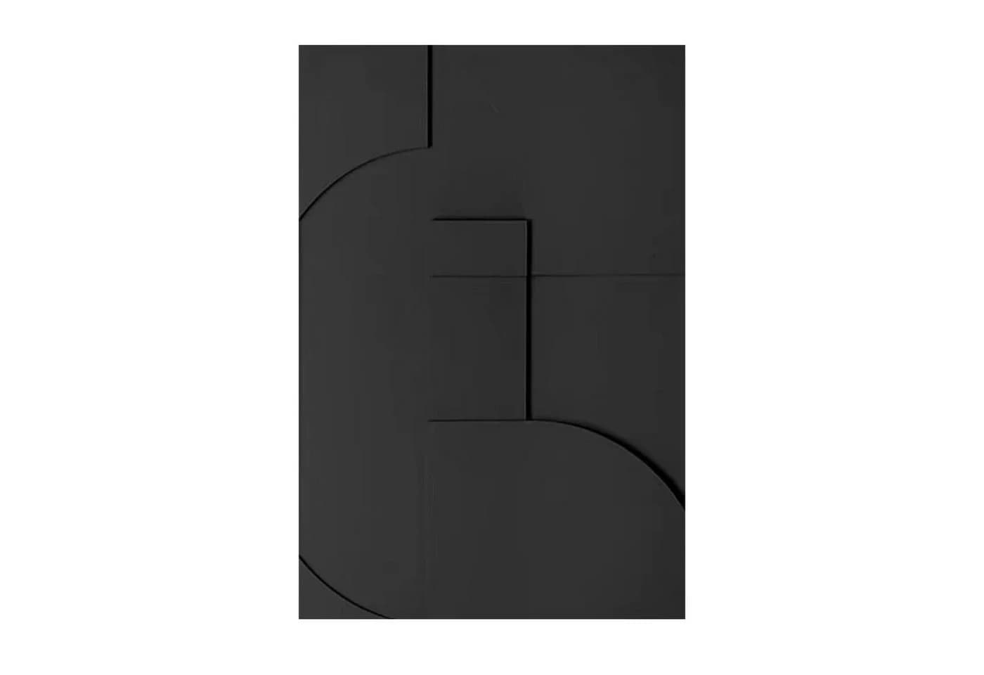 TPFLiving Leinwandbild XXL 70x100cm Schwarz Grau Braun Beige Nordic Art - Bild 2