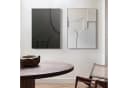 TPFLiving Leinwandbild XXL 70x100cm Schwarz Grau Braun Beige Nordic Art Bild 5